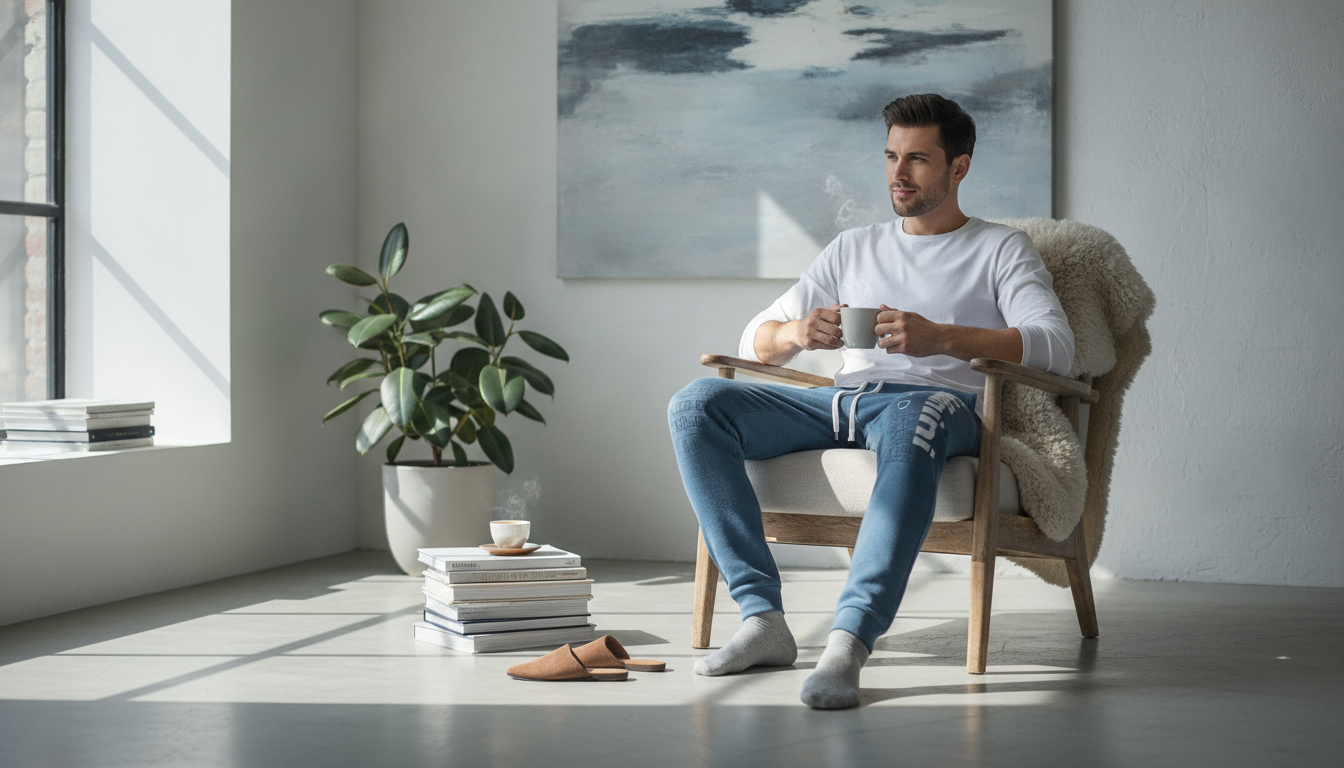 Baldinini Trend Blue Fleece Pants: Elevated Comfort