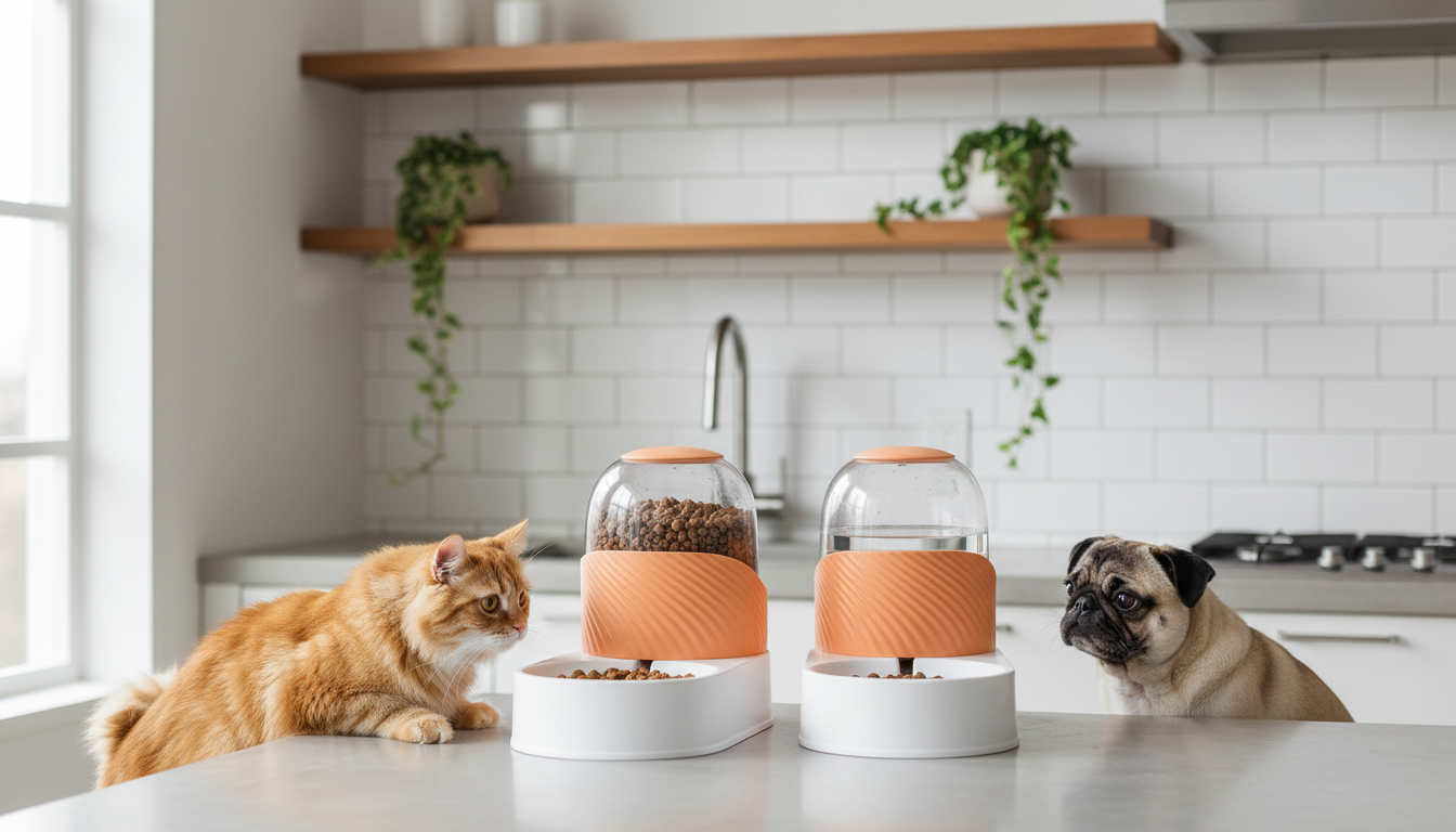 3.5L Automatic Food & Water Feeder for Cats and Dogs