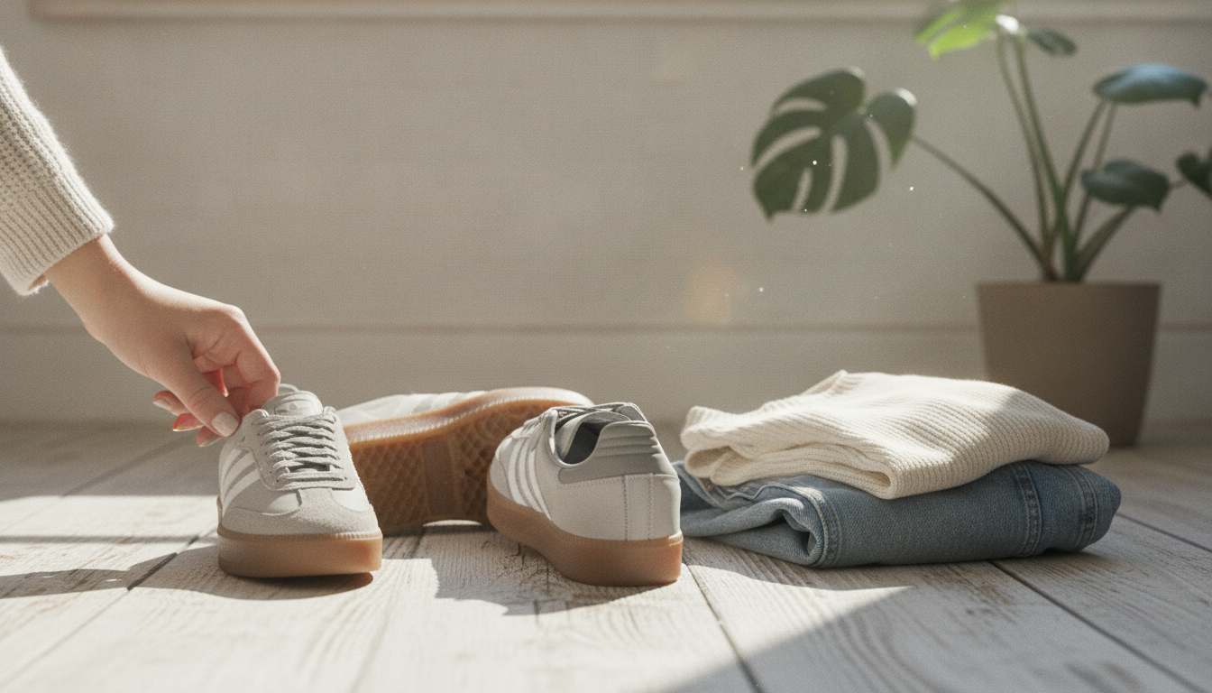 Adidas Womens Suede Sneakers in Gray: Style & Sizing