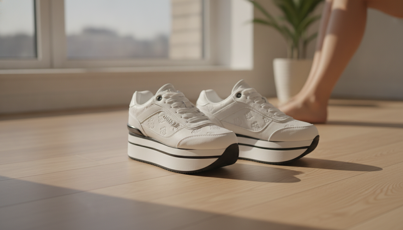 Guess Women’s White Sporty Slip-On Sneakers: Fit & Style