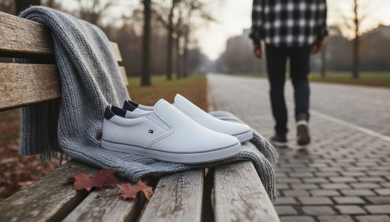 Tommy Hilfiger Men's Slip-On Sneakers for Fall/Winter